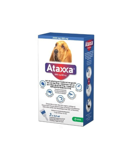ATAXXA 2000/400 MG PERRO 25 KG 3 PIP